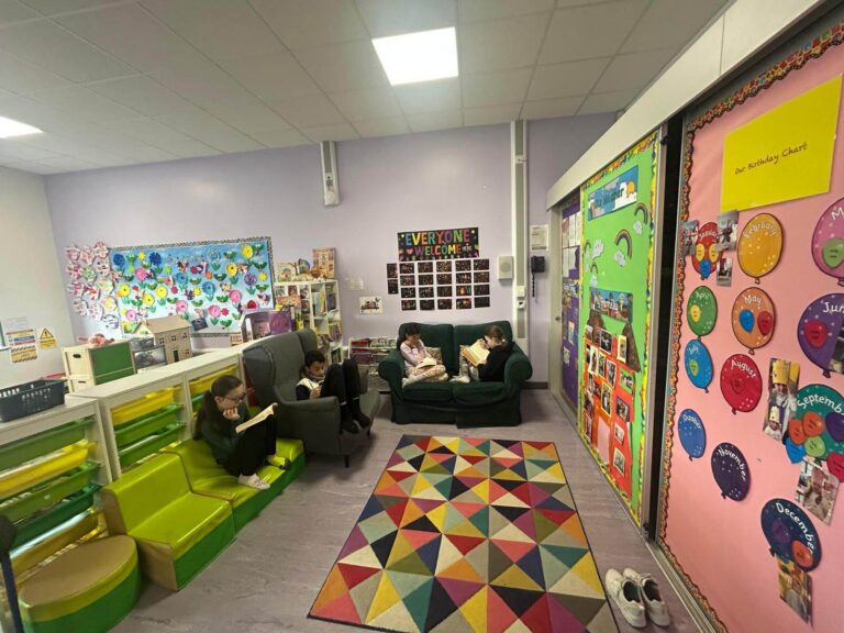 Reading Corner at Wonder Years Preschool Playschool and Afterschool Claregalway Co Galway